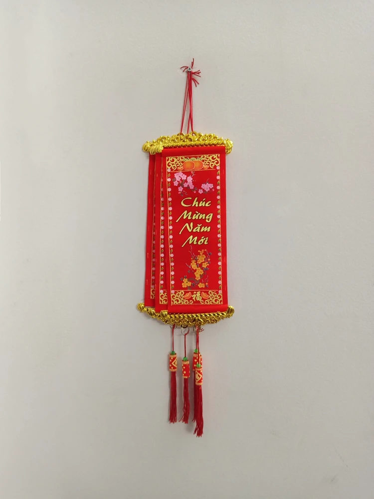Liễn Treo Trang Trí Tết Chúc Mừng Năm Mới (Loại Lớn 5 Dây)