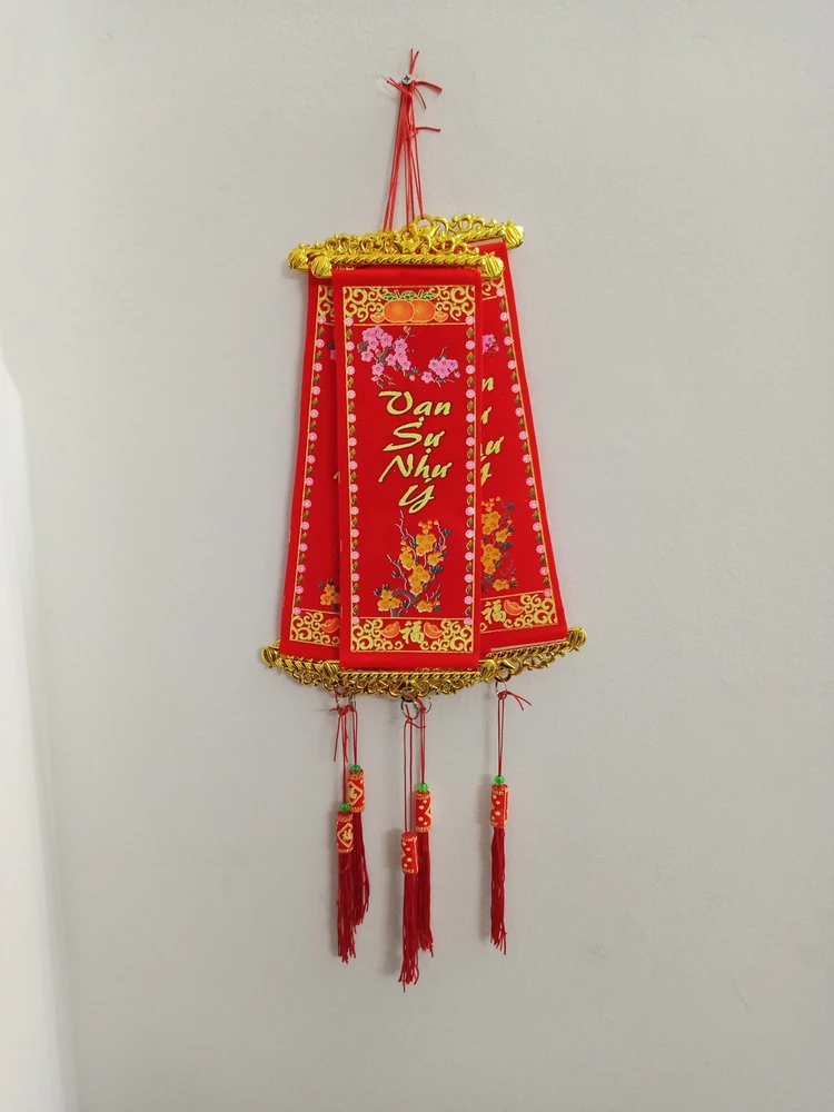 Liễn treo Vạn Sự Như Ý trang trí tết (Loại lớn 5 dây)