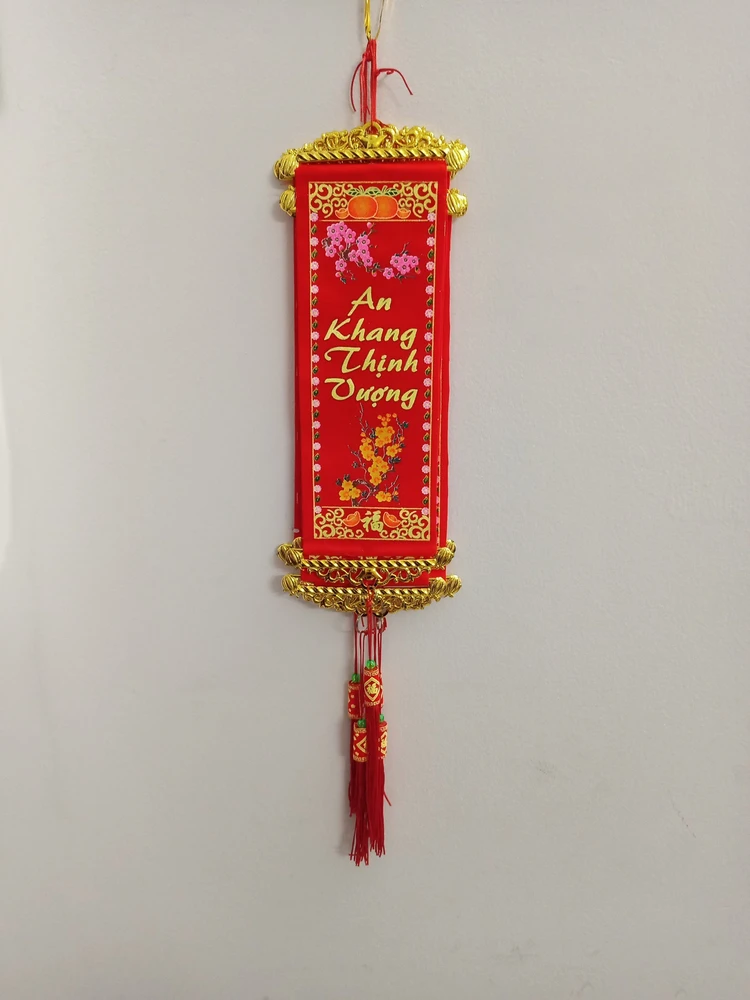 Liễn treo trang trí Tết An Khang Thịnh Vượng (Loại lớn 5 dây)