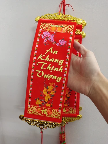Liễn treo trang trí Tết An Khang Thịnh Vượng (Loại lớn 5 dây)