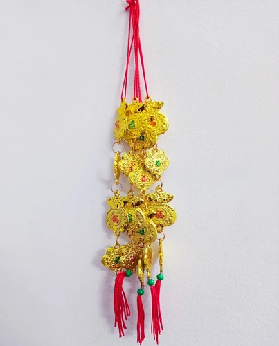 Dây lộc trang trí  tết túi thơm và bông vàng