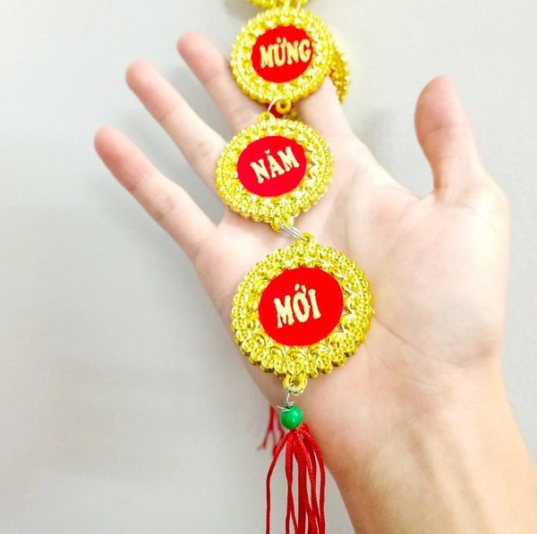 Combo 5 dây lộc treo Đồng tiền vàng Chúc mừng năm mới 01
