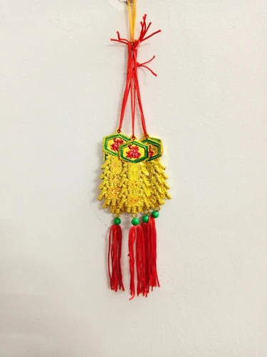 Dây lộc treo pháo bông vàng mini 02