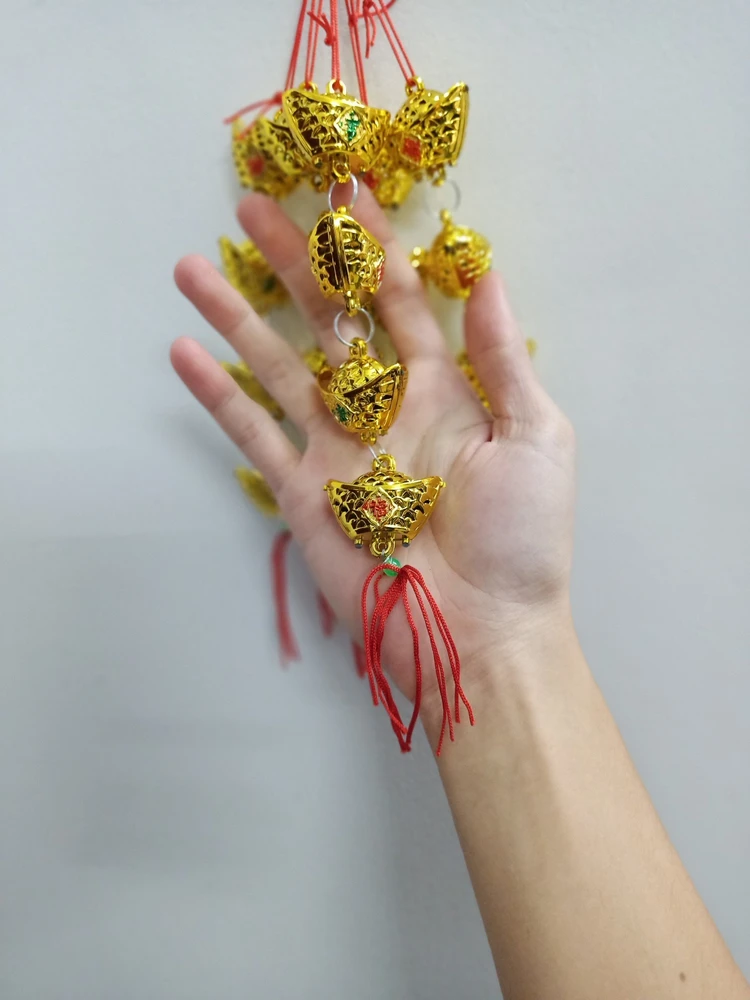 Dây vàng lưới tài lộc trang trí tết 01