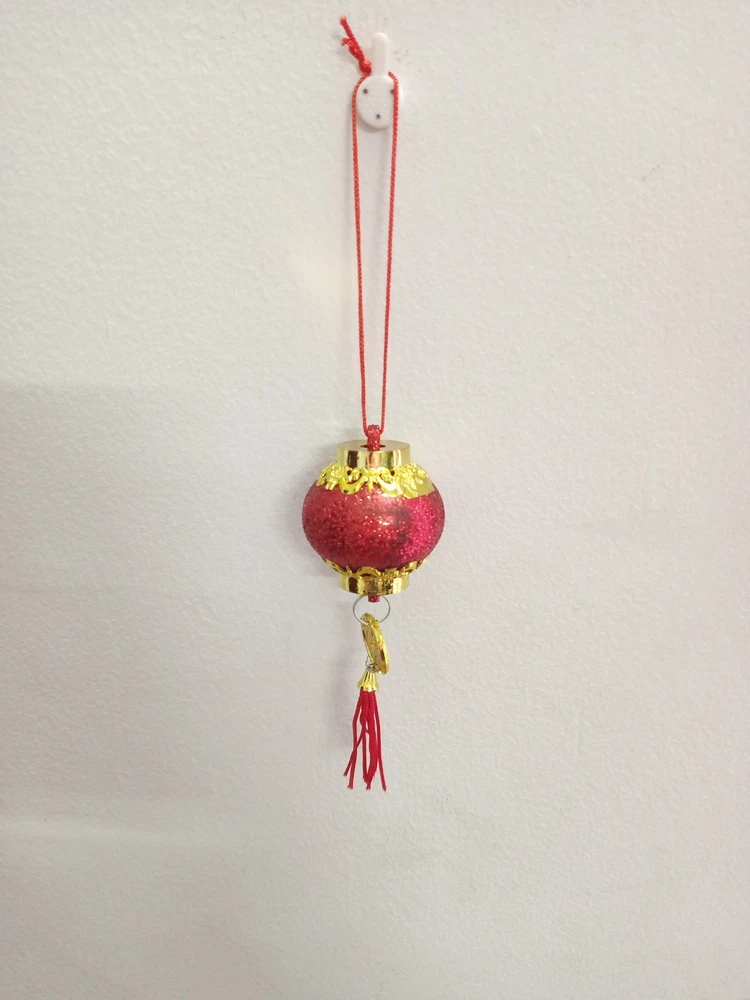 Lộc treo Lồng đèn đỏ kim tuyến 02 (10 cái)