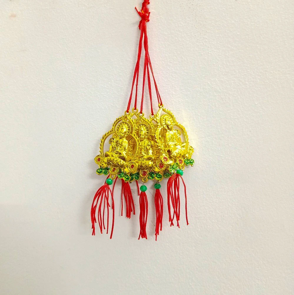 Lộc treo Phật Quan Âm và hào quang vàng