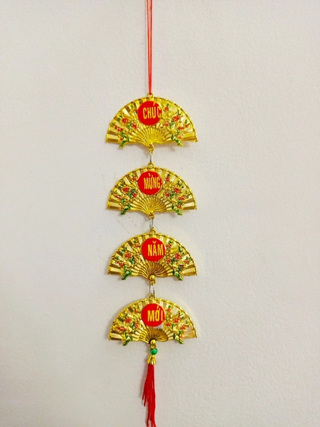 Lộc treo quạt vàng Mã đáo thành công