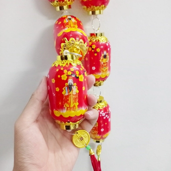 2 dây lộc treo Lồng đèn đỏ phúc lộc thọ trang trí tết