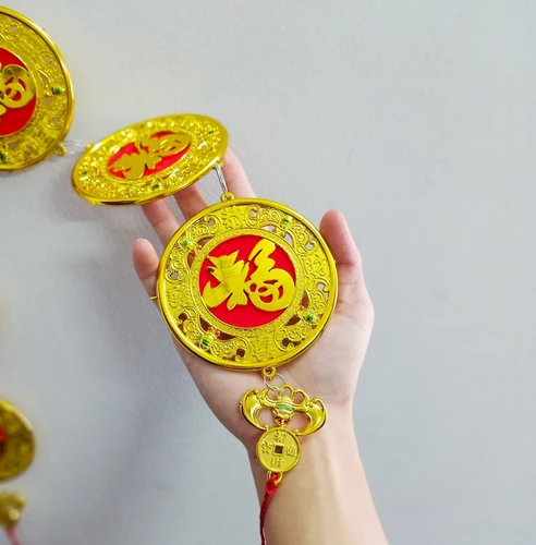 Dây lộc Đồng tiền vàng trang trí tết 08