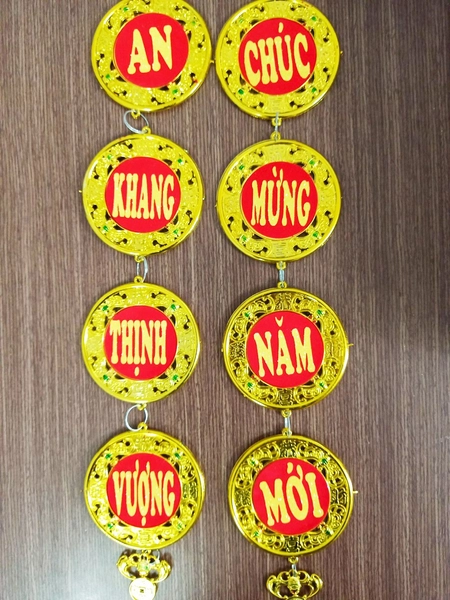 Dây lộc Đồng tiền vàng trang trí tết 08