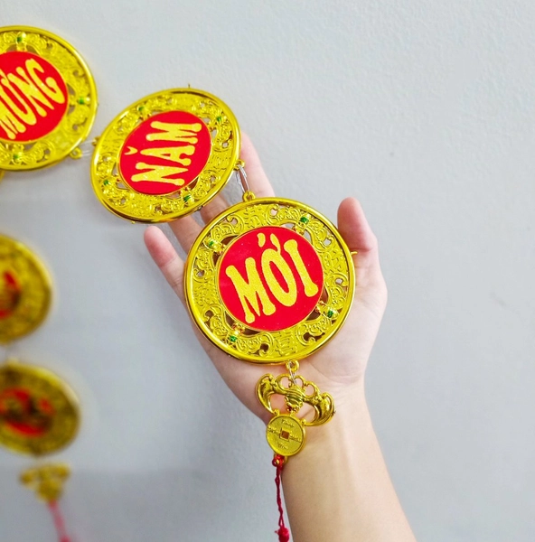 Dây lộc Đồng tiền vàng trang trí tết 08
