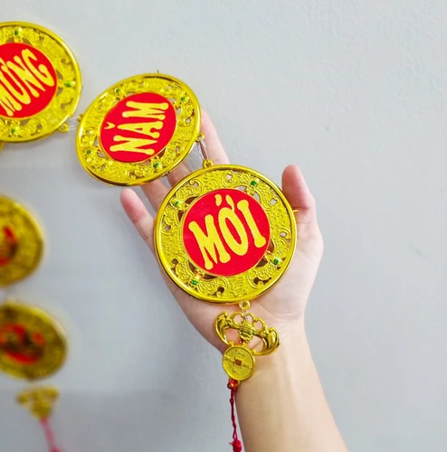 Dây lộc Đồng tiền vàng trang trí tết 08