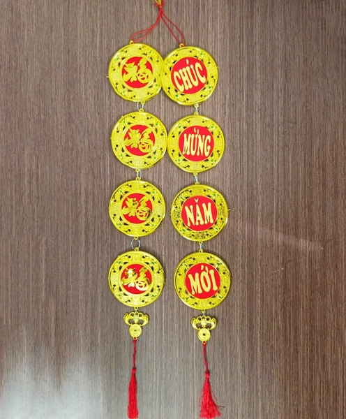 Dây lộc Đồng tiền vàng trang trí tết 08