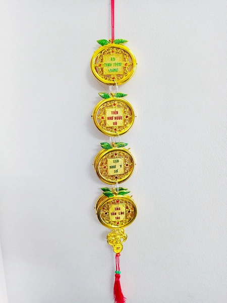 Dây Lộc treo trang trí tết Trái quýt vàng (2 dây)