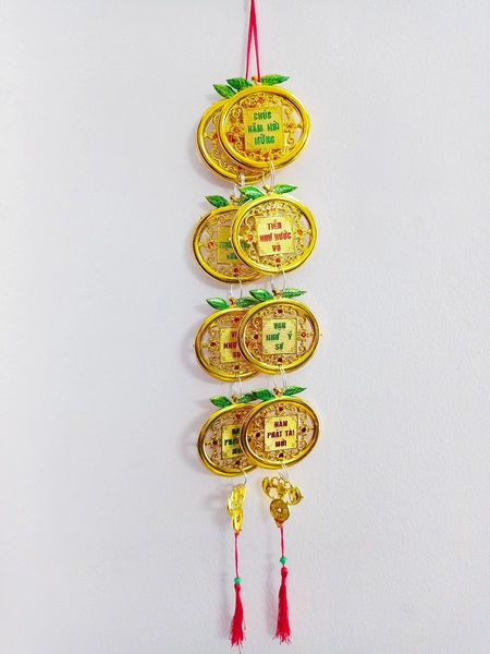 Dây Lộc treo trang trí tết Trái quýt vàng (2 dây)