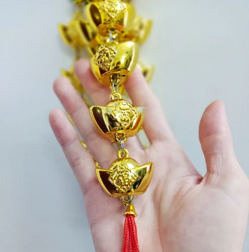 Lộc treo Thần tài cá chép vàng trang trí tết