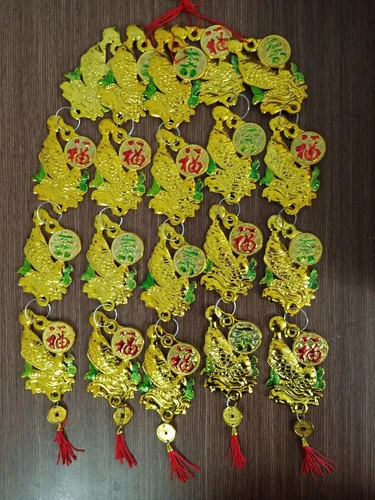 Lộc treo trang trí tết Cá châu vàng 03