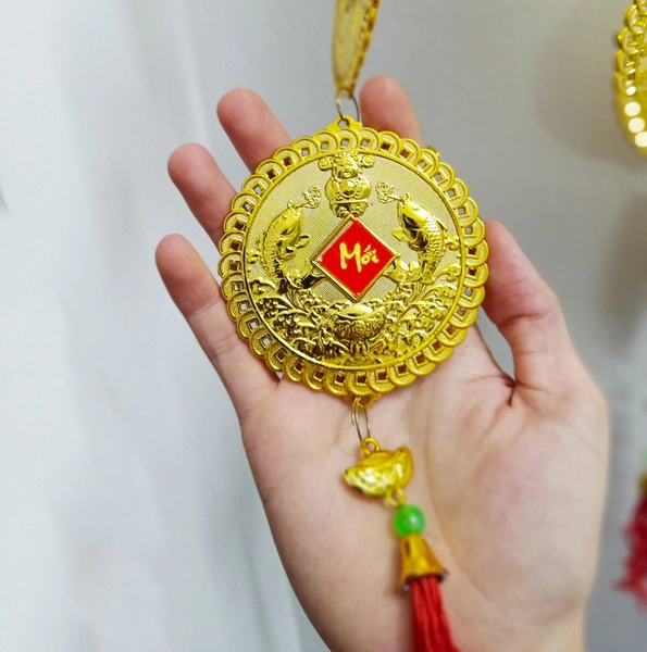 Dây lộc treo Đồng tiền cá vàng 29