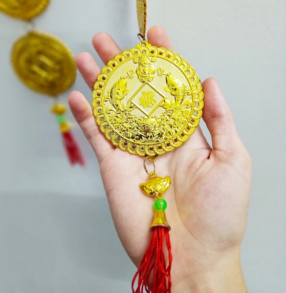 Dây lộc treo Đồng tiền cá vàng 29