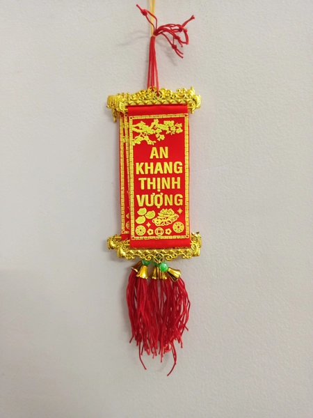 Liễn mini hoa mai vàng An khang thịnh vượng