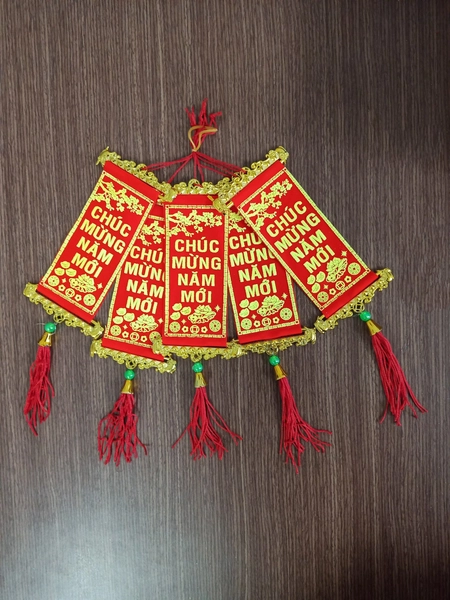 Liễn Mini Hoa Mai Vàng Chúc mừng năm mới