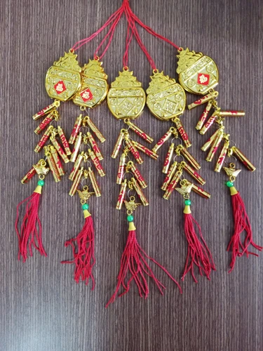 Lộc Treo Chậu Vàng Phú Quý Và Pháo Chữ Phúc 02