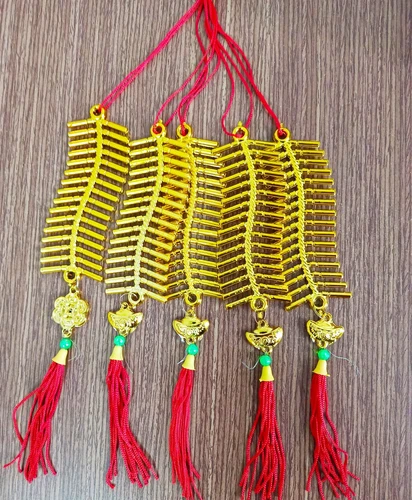 Lộc treo Dây pháo vàng trang trí tết