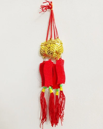 Lộc treo trái thơm vàng và Pháo đỏ mini