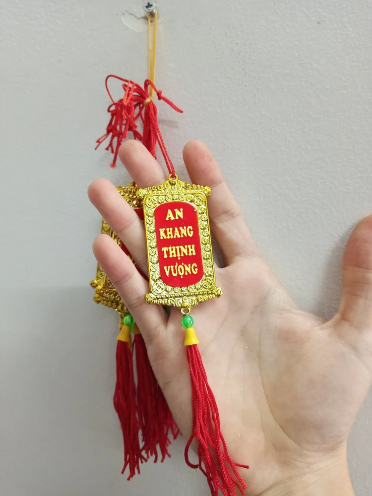 Lộc treo trang trí tết Thẻ vàng Chúc mừng năm mới - An khang thịnh vượng