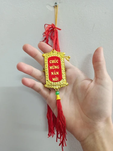 Lộc treo trang trí tết Thẻ vàng Chúc mừng năm mới - An khang thịnh vượng