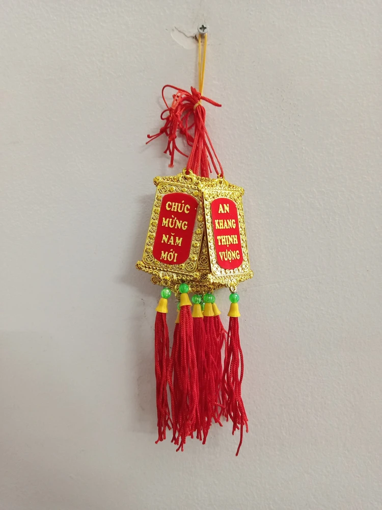 Lộc treo trang trí tết Thẻ vàng Chúc mừng năm mới - An khang thịnh vượng