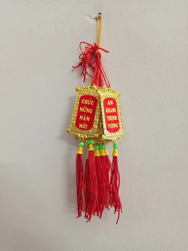Lộc treo trang trí tết Thẻ vàng Chúc mừng năm mới - An khang thịnh vượng