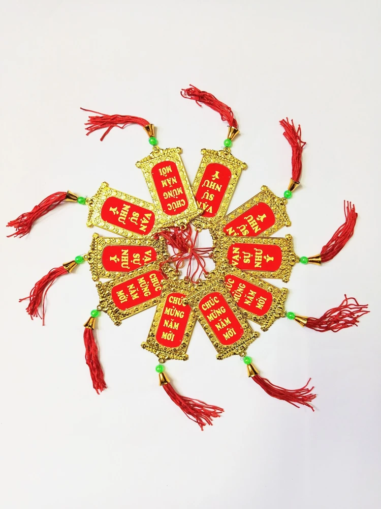 Lộc Treo Trang Trí Tết Thẻ Vàng Chúc Mừng Năm Mới - Vạn sự như ý