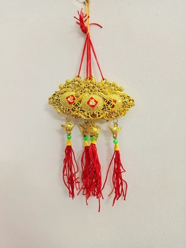 Lộc treo trang trí tết Trái lộc vàng 04