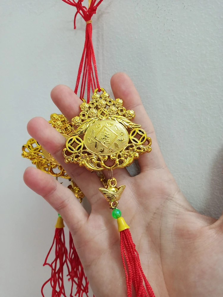 Lộc treo trang trí tết Trái lộc vàng 04