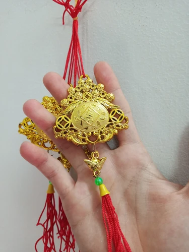 Lộc treo trang trí tết Trái lộc vàng 04