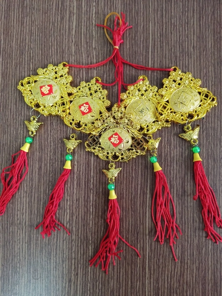 Lộc treo trang trí tết Trái lộc vàng 04