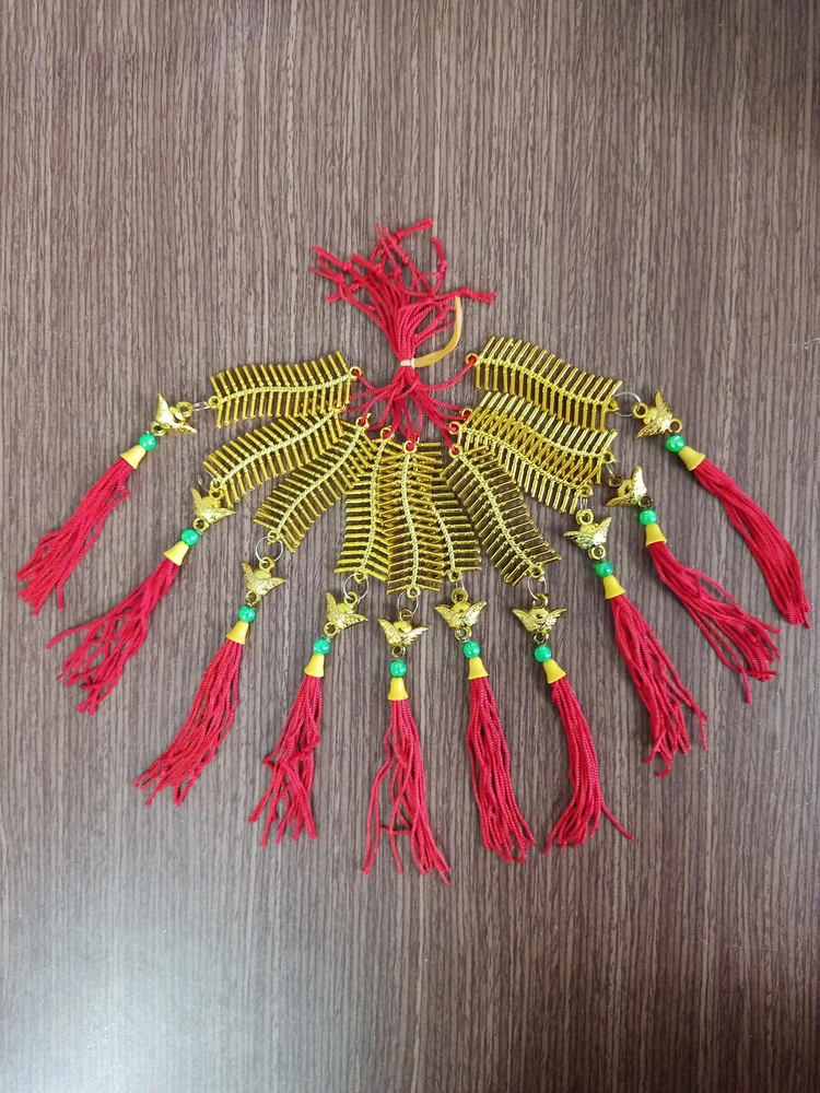 Lộc treo trang trí tết dây pháo vàng mini 61