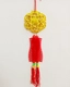 Lộc treo Cá vàng hình hoa mai và dây pháo nhung đỏ