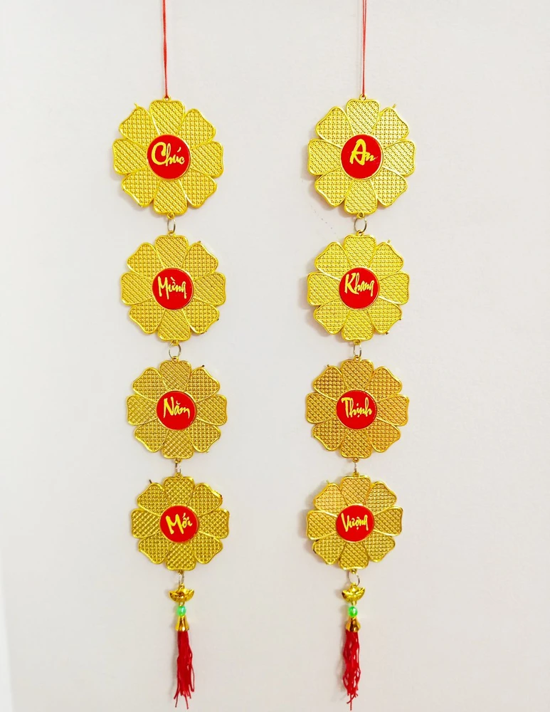 Lộc Treo Trang Trí Tết Bông Mai Đồng Tiền Vàng 26 An khang thịnh vượng
