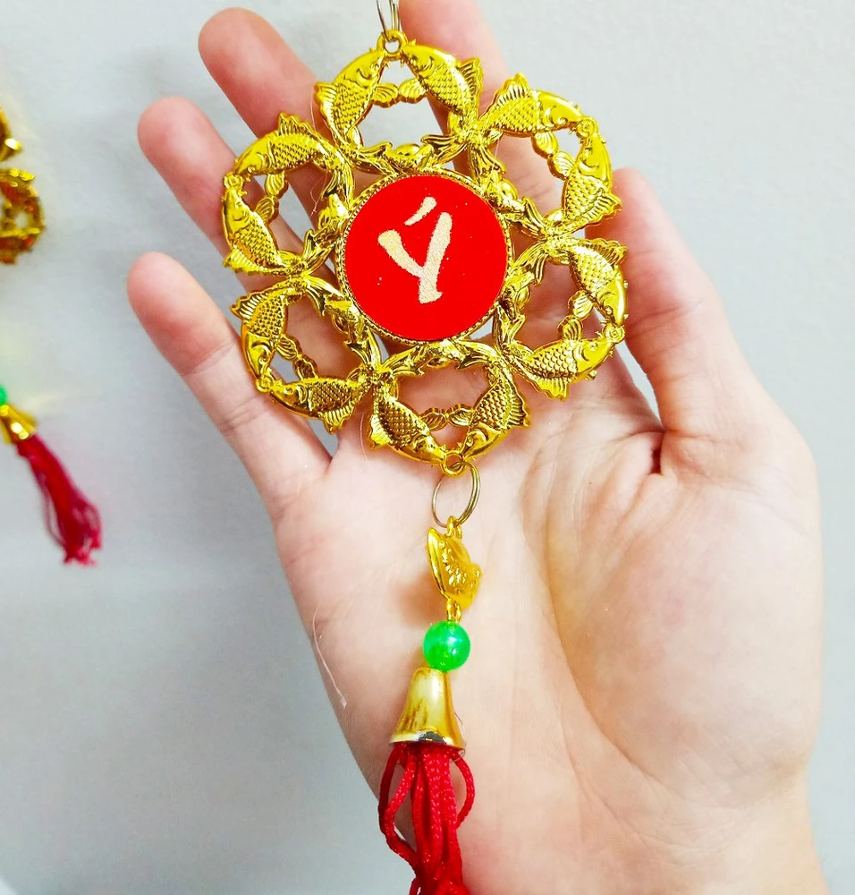 Lộc treo trang trí tết Cá vàng Chúc mừng năm mới-Vạn sự như ý