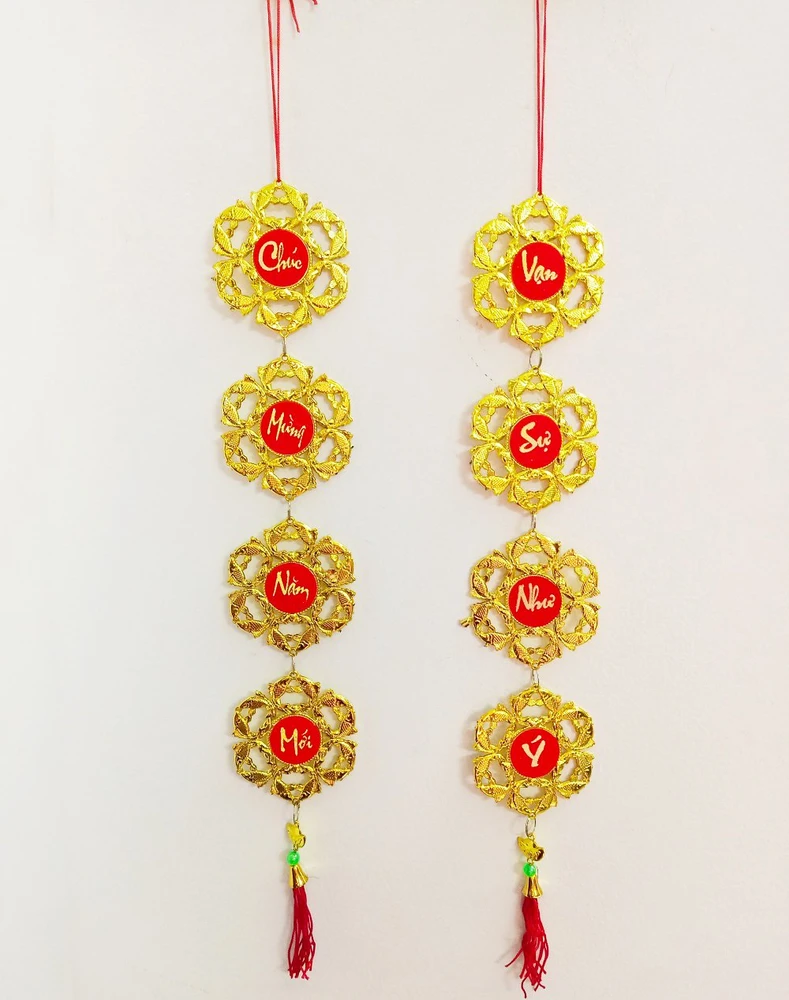 Lộc treo trang trí tết Cá vàng Chúc mừng năm mới-Vạn sự như ý