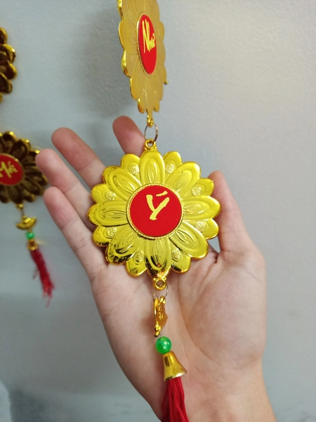 Lộc Treo Trang Trí Tết Hoa cúc vàng Chúc Mừng Năm Mới-Vạn Sự Như Ý