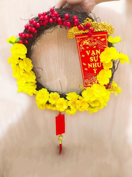 Vòng hoa trang trí ngày tết size 30cm