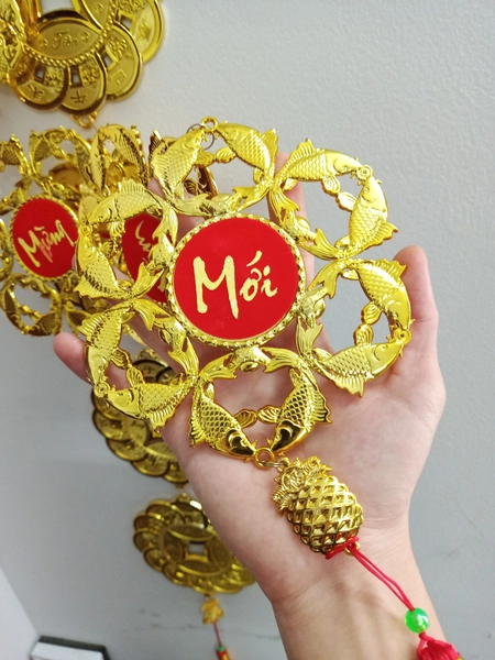 Lộc treo trang trí tết Cá vàng Chúc mừng năm mới-Vạn sự như ý