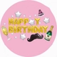 Set bong bóng trang trí sinh nhật HappyBirthday Champagne 01