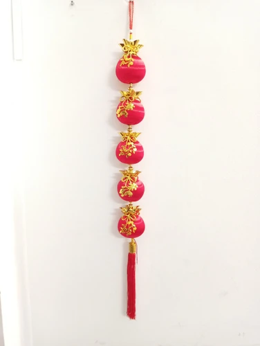 Dây lộc trang trí tết Táo đỏ cá chép vàng và cây mai