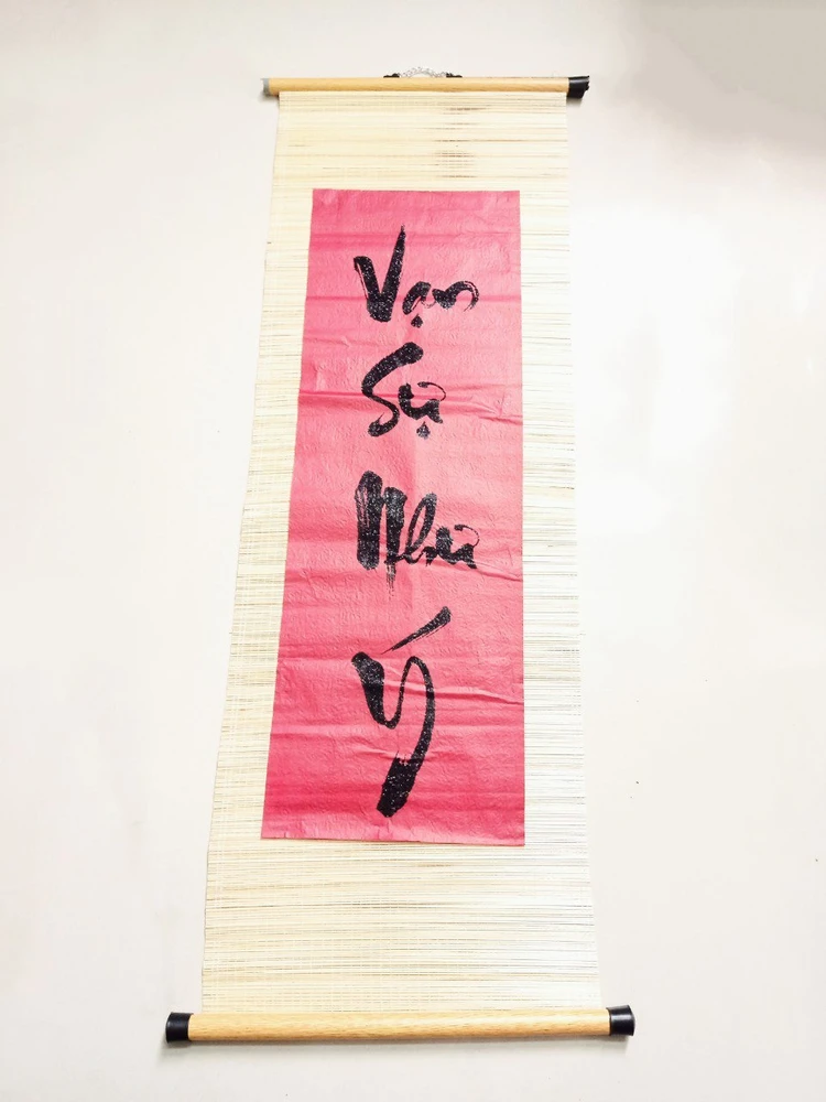 Liễn Mành Trang Trí Tết Vạn sự như ý - Size lớn