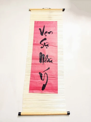 Liễn Mành Trang Trí Tết Vạn sự như ý - Size lớn