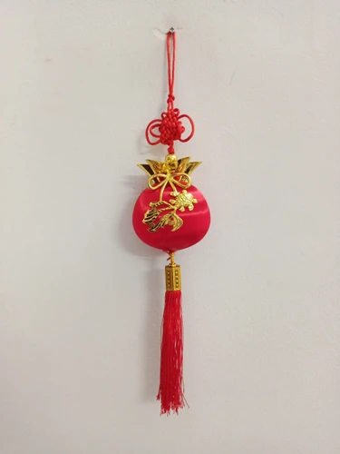 Lộc Treo Trang Trí Tết Quả cầu đỏ hoa đào và cá chép